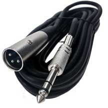 XLR  to 1/4" Stereo Cable