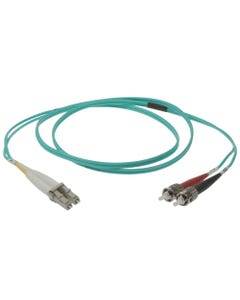 1m LC-ST 10Gb 50/125 LOMMF M/M Duplex Fiber Optic Cable (3.28ft)