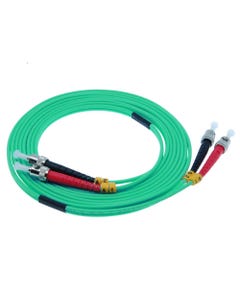 10m ST-ST 10Gb 50/125 LOMMF M/M Duplex Fiber Cable (32.8ft)