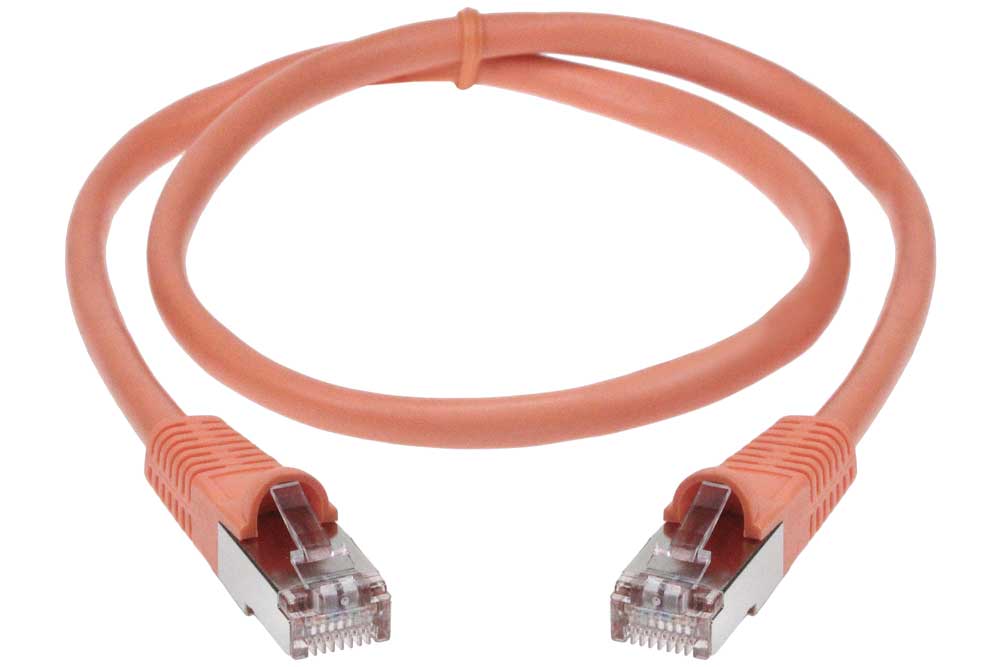 CyberWireAndCable 100ft Cat5e Molded Shielded Network Patch Cable STP Black 