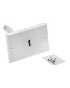 1 Port HDMI Wall Plate w/4" Pigtail Coupler
