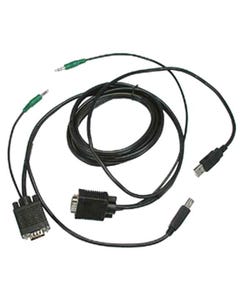 VGA-M/USB-A/3.5mm to VGA-M/USB-B/3.5mm KVM Cable