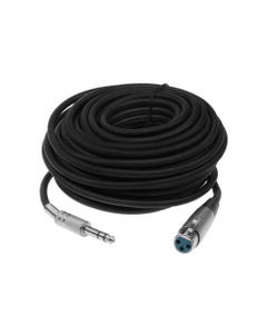 15ft XLR 3P Female to 1/4" Stereo Microphone Cable