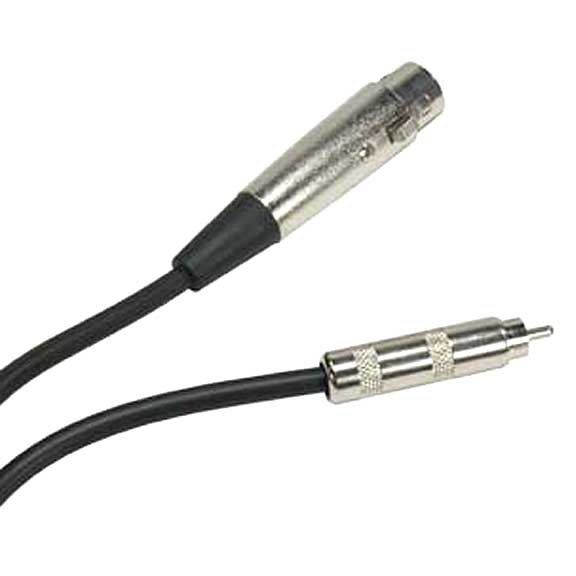 12ft XLR 3P Female to RCA Male Cable