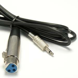 XLR Female to 3.5mm Mono Male Cable