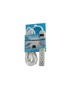 6-Outlet Surge Protector 15A 90J 12ft
