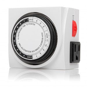 wijsvinger aanplakbiljet Spotlijster Mechanical Timer 24Hour 3-Prong Dual Outlet ON/OFF Switch | SFCable