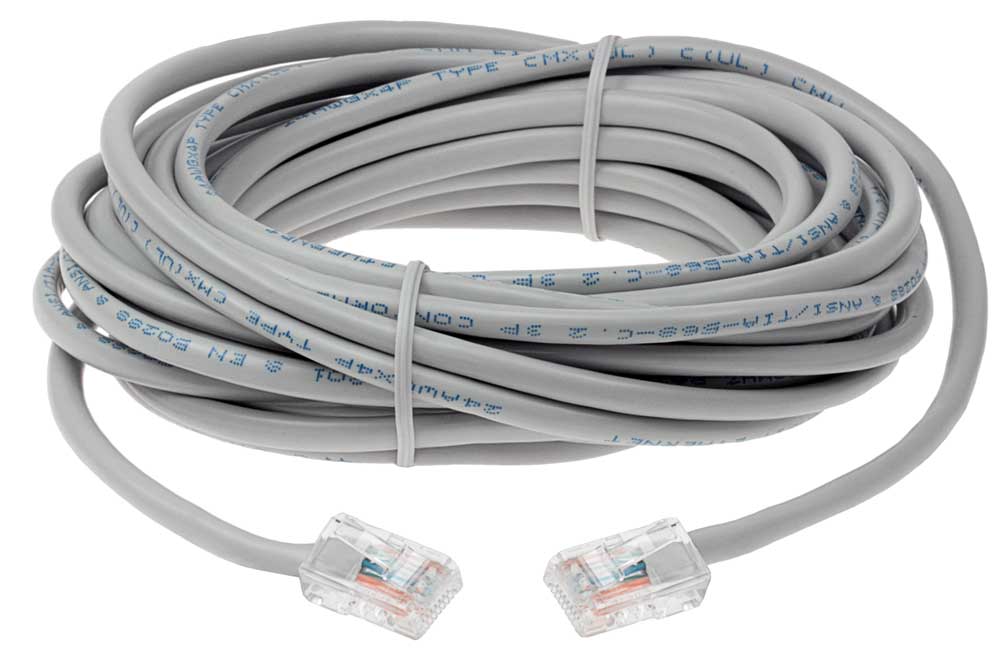 GOWOS Cat6 CMR Non-Boot Patch Cable 1-Feet - Gray