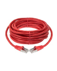 50ft Cat6 Shielded (STP) Ethernet Network Cable - Red