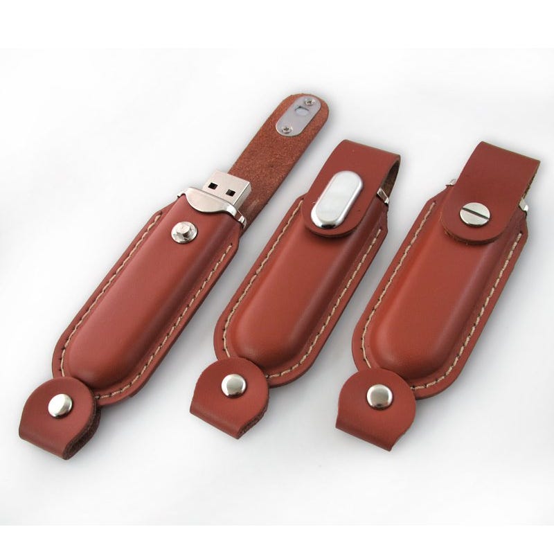 2GB USB Classic Leather Flash Drive