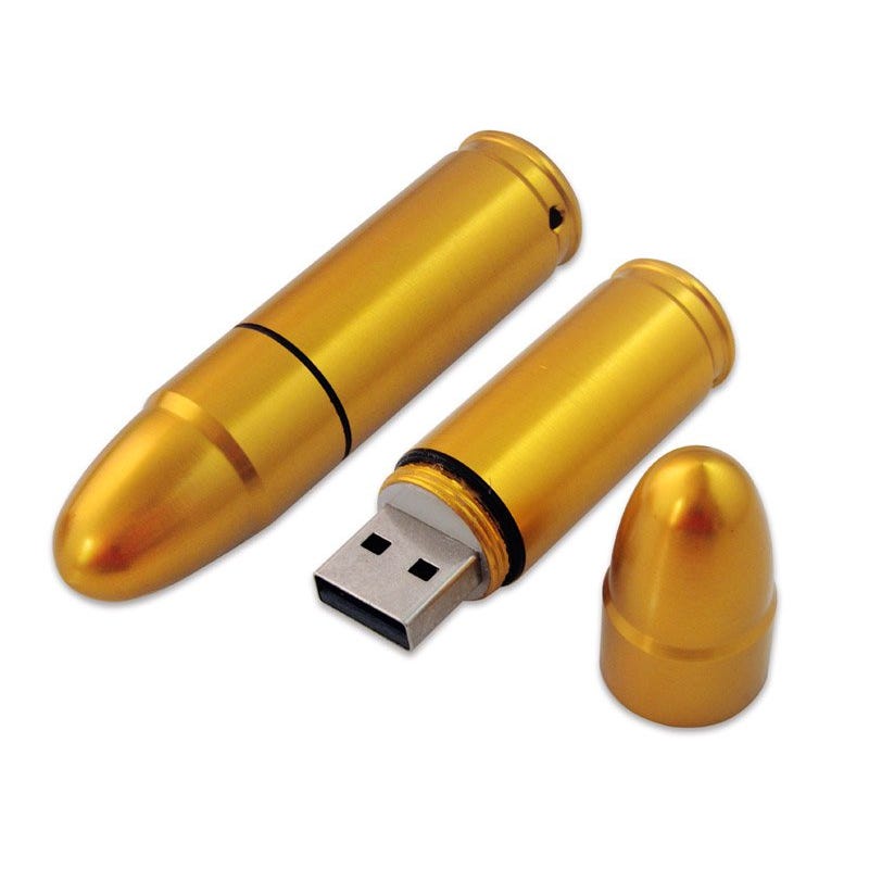 2GB USB Golden Bullet Flash Drive 2GB USB Golden Bullet Flash Drive