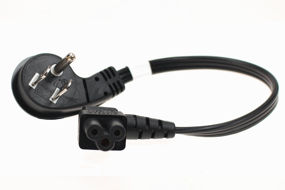 NEMA 5-15P USA power cable plug to IEC C5 receptacle power cable plug adapter 