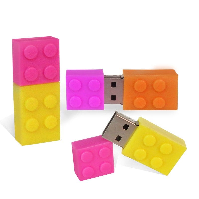 32GB Colorful Building Brick USB Flash Drive 32GB Colorful Building Brick USB Flash Drive