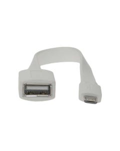 Micro USB Male to A Female OTG Flat Cable