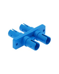 ST SM DX with flange Adapter, Blue Color, Plastic