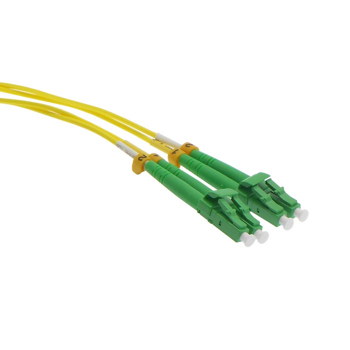 LC/APC LC/APC Singlemode Duplex OFNR 2.0mm Fiber Optic Patch Cable