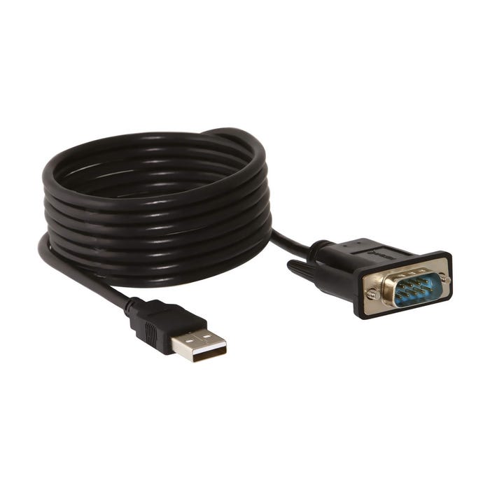 6ft USB 2.0 to Serial DB9 RS-232 Adapter Cable with Thumbscrews ( FTDI Chipset )