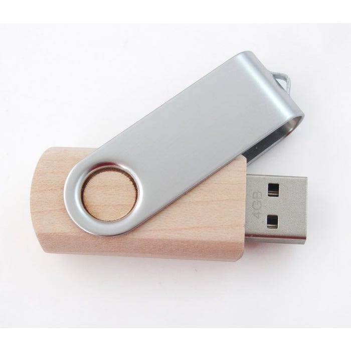 USB Contrast Texture Swivel Flash Drive 