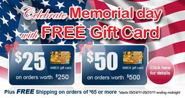 Memorial Day's Special Promotion