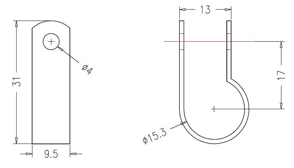 R-Type Cable Clamp 5/8