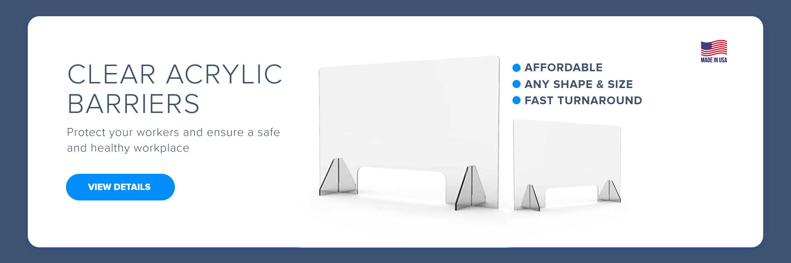 Clear Acrylic Barriers