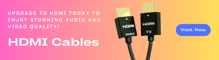 Upgrade to HDMI today to enjoy stunning audio and video quality!