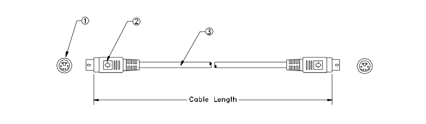 keyboard and mouse to a computer system cable