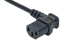 IEC C13 Left Angle Connector