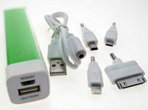 Power bank with adapter