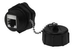 CAT6 RJ45 Shielded Industrial Panelmount Bulkhead Coupler